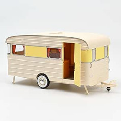Norev 185800 Caravan Digue Panoramic 14 1960 1:18 Miniature, White, 1/18e