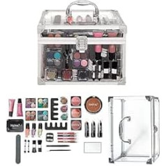 Technic Transparente Tragetasche und Aufbewahrungsbox für Zug, вкл. Beauty-Make-up, Kosmetik und Werkzeug, 36 Stück