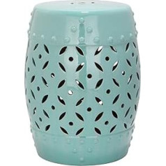 Safavieh Castle Gardens Collection Grid Medal Ceramic Garden Stool