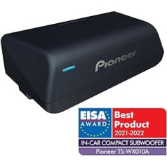 PIONEER TS-WX010A - 17 x 8 cm Car Mini/Micro Compact Undermount Active Subwoofer/Bass Box - 160 Watt, Black