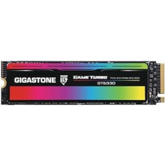 Gigastone SSD 2TB NVMe Gen3 Gaming M.2 2280 PCIe 3.0x4 Internal Solid State Drive Hard Drive Memory PS5 Gamer Video Editing PC Laptop IT Pro 3D NAND SLC Cache 3,500MB/s GT6330