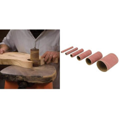 Triton TSPS450 Oscillating Spindle Grinder 450W & tss80g Aluminium Oxide Grinding Sleeves 6 Pieces