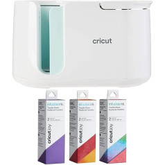 Cricut Mug Press with 4.5 x 12 Inch Infusible Ink Transfer Sheets (Warm Splashpad, Water Colour Splash, Ultraviolet) Bundle (4 Items)