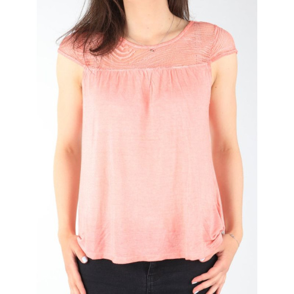 Футболка Wrangler Capsleeve кораллово-персиковый W W W7337FDJX / xs