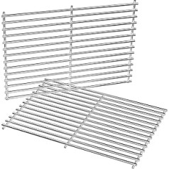 Onlyfire 44 x 30 cm Stainless Steel Cooking Grate for Weber Spirit E310 E320 S310 S320, BBQ Grill Replacement Square Grill Grate Rustproof Grill Grate for Weber 7527, Spirit 300 Series, Spirit 700,