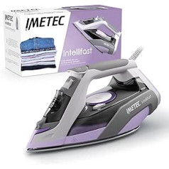 Imetec Intellifast, Steam Iron, Ceramic Diamond Ironing Sole, Intelli System Technology, Automatic Steam and Temperature Setting, Triple Anti-Limescale Protection, 2400 W, 1.90 m Cable