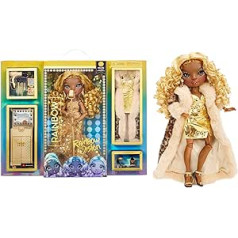 RAINBOW HIGH Rainbow Vision Divas - MELINE Luxe - Goldgelbe Modepuppe, Mix & Match Designer Outfits, Mikro, Accessoires und Make-Up Spielst - Für Kinder und Sammler ab 6 Jahren