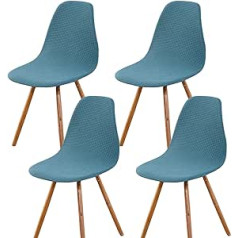 Scandinavian Chair Covers, Dining Room Chair Covers, Scandinavian Slipcovers, Set of 4, Sky Blue