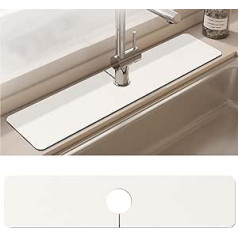 Acidea Absorbent Mats for Taps, 61 x 14 cm Diatoms Earth Tap Mat, Diatomaceous Earth Tap Splash Guard Mat Faucet Drying Mat Home Bathroom Tools