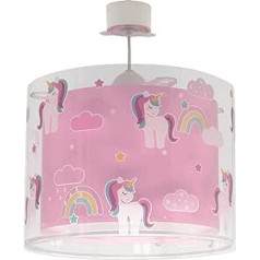 Dalber 41592 E27 Children's Bedroom Pendant Light Ceiling Light Children's Room Unicorns Animals Unicorns