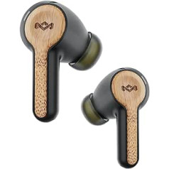 House Of Marley Rebel In-Ear Bluetooth Headphones - Sustainably Made, Wireless Audio, Rechargeable and with Touch Control Function, 30 Hours Playtime with Elegant and Portable Charging Case