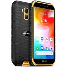 Ulefone Armor X7 (2020), Android 10 Outdoor Smartphone Without Contract, Quad-Core 2 GB + 16 GB, IP68 Robust Mobile Phone, 13 MP Underwater Photography, 4000 mAh Battery, NFC/GPS/DUAL SIM/Face Unlock, Orange