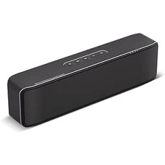 BOGASING Bluetooth Lautsprecher, S8 Pro Tragbare Musikbox, Fantastischer Sound mit Bass, Kabellose Lautsprecher Boxen Bluetooth Box Wasserdicht, 15h Akku, EQ, AUX/TF-Karte, Mikrofon für Handy PC TV