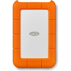 LaCie LA Robust External Hard Drive, Orange / Grey