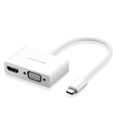 Адаптер видеоконвертера USB-C — HDMI VGA белый