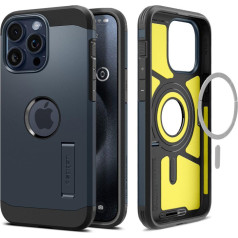 Spigen Чехол Tough Armor MagSafe для iPhone 15 Pro, черный металл