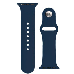 Силиконовый ремешок APS темно-синий для Apple Watch Ultra 2-9/SE 42/44/45 мм