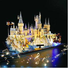 cooldac LED Light Kit for Lego 76419 Harry Potter Castle Hogwarts Set (Lighting Only, No Lego), Music Version Decorative Lights Set Compatible with Lego 76419 Harry Potter Hogwarts Castle Model