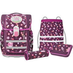 McNeill Ergo Complete 5-Piece School Bag Set, One Size, ruby