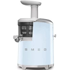 Smeg SJF01PBUS Slow Juicer Entsafter SJF01PBEU, 18/8 Stainless Steel, Pastellblau