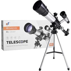 Telescope for Children, ALEENFOON 20X-60X Astronomical Children's Telescope for Astronomy Beginners Children's Telescope Set with Tripod Eyepiece Compass and Star Finder Lens Science Toy