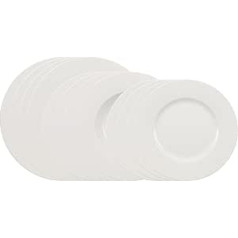 VilleroyundBoch Wonderful World 10-1155-8152 Набор из 12 тарелок белого тонкого фарфора