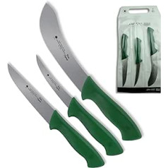 DON CARLOS Butcher Knife Set Beef & Red Deer, Extremely Sharp, PVC Bag, Boning Knife, Skinning Knife