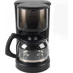 Progress EK4068PBLK-VDE Ombre Coffee Maker - with Glass Jug and Removable Filter Insert, for up to 10 Cups, 1.25 L, Drip Protection and Keep Warm Function, 870 W, Black