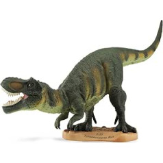 CollectA Tyrannosaurus Rex Spielzeug mit Sockel | 91,9 cm L x 44,8 cm H | (Maßstab 1:15) | #88255 (-) Dinosaurier-Modell, grün, M