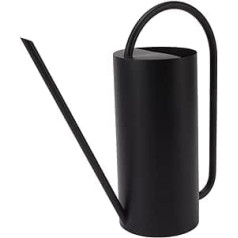 Stainless Steel Watering Can for Plants Large Capacity 1500ml Long Spout Garden Accessories for Indoor Outdoor (Black)