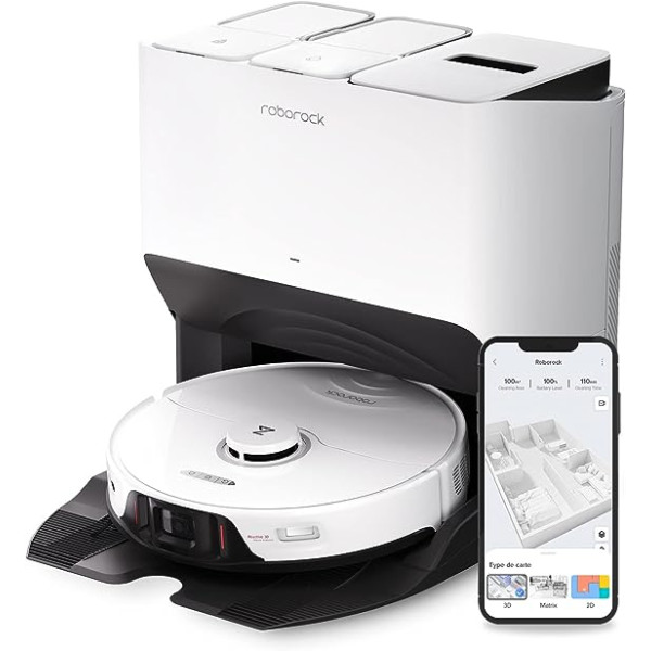 roborock S8 Pro Ultra Robot Vacuum Cleaner with Wiping Function Suction Station, Self-Washing/Self-Drying/Self-Draining / Self-Cleaning Robot Vacuum Cleaning, 3D Obstacle Bypassing, 6000 Pa..