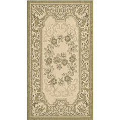 Safavieh Courtyard Collection CY7208-14A5 Cream and Green Indoor/Outdoor Area Rug (2' x 3'7