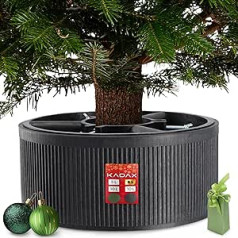 KADAX Christmas Tree Stand, Recycled Plastic, Christmas Tree Stand for a Real Tree, Stand for a Christmas Tree (Tree Height up to 150 cm, Graphite)