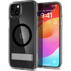 Spigen Чехол Ultra Hybrid S MagSafe с подставкой для iPhone 15, черный