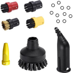 Steam cleaner replacement parts sets, round brush large, mouthpiece nozzle, power nozzles, round brush set, accessories suitable for Kärcher SC1 SC2 SC3 SC4 SC5 SC7 CTK10