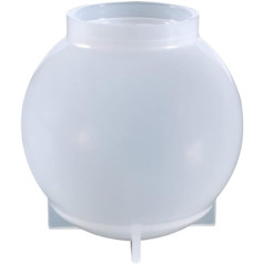 NUOBESTY Resin Sphere Molds Round Sphere Silicone Molds Crystal Ball Epoxy Molds Candle Soap Casting Mould for DIY Making Crystal Ball Craft 80 mm