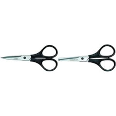 Victorinox Household Scissors, 10 cm Total Length, Plastic Handle, Stainless Steel, Rustproof, Black & Pocket Scissors, 13 cm Total Length, Plastic Handle, Stainless Steel, Rustproof, Black