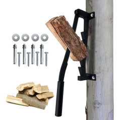 Labour-saving wall bracket, manual wood splitter, firewood, ignition splitter, hand wood splitter, clamping knife, lever, wall mounted, manual lighter, firecracker, kindling wood splitting tool for campsite