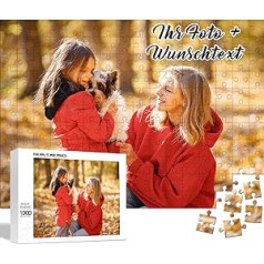 DPDP Personalised Puzzle, 200-1000 Pieces Photo Puzzle with Your Own Picture, Individual Puzzle to Design Yourself, Gift Idea for Adults Children (1000 Pieces, Cardboard Packaging)