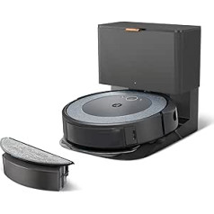 iRobot Roomba Combo i5+ (i5572) Vacuum and Mop Robot with Automatic Suction Station, WiFi Enabled, Intelligent Navigation, 2 Rubber Brushes, Cleaning by Room, Compatible with Voice Assistants, Colour: