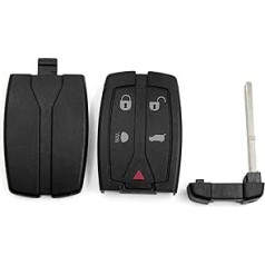 Sourcing Map Autoschlüssel Gehäuse Fernbedienung für 5 Tasten Schutzhülle Schlüsselhülle Funkschlüssel Abdeckung Ersatz für 3043 A-Tx9 für Land Rover Freelander Discovery 2