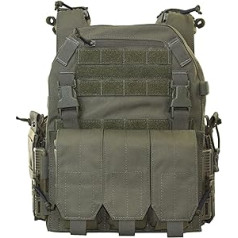 TWINFALCONS Taktische Plattenträger, Leichter Taktische Plate Carrier Schutzweste mit MK3 Magazintasche aus 1000D Nylon Schnelllösesystem MOLLE Совместимый держатель для пейнтбола и страйкбола