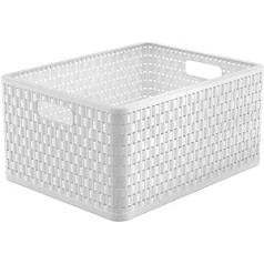 Rotho Country storage box, 28 L, made of plastic (PP), BPA-free