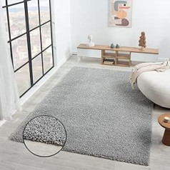 Vimoda Prime Shaggy Rug, High Pile, Modern, for Living Room or Bedroom, 150 cm, Square