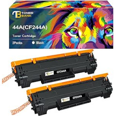 Toner Bank Toner Bank 44A CF244A Compatible Toner Replacement for HP MFP M28w Laserjet Pro M15w M15a MFP M28a M16w M16a M28 M29w M29a M29 M15 M16 - Black Pack of 2