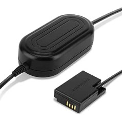 Subtel ® Netzteil ACK-E18 für Canon EOS RP EOS 200D EOS 77D, 800D 850D (AC-E6 AC-E6N + DR-E18) Kamera Camcorder ca. 3m + Akku Dummy DC Kuppler Netzadapter Stromkabel Gleichstromkuppler Koppler Kupplung