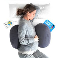 BabybeFun Pregnancy Pillow [Space-Saving] Pregnancy Pillow for Optimal Side Position with Adjustable Size for Sleeping Comfort and Back Pain Anthracite