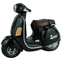 Udo Schmidt GmbH & Co Wishful Money Box Scooter Biker Cash Black Very Elegant and Large with Rubber Closure