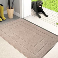 PURRUGS Dirt Trapper Mat for Indoor Use, 60 x 90 cm, Non-Slip & Machine Washable, Dog Mat, Highly Absorbent Welcome Mat for Dirty, Wet Shoes and Paws