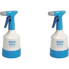 Gloria CleanMaster Hand Sprayer cm 10 | 1.0 L Spray Bottle for Cleaning Agents | For Acids and Alkalis with pH 2 to 12 | Double Action Pump (Pack of 2)